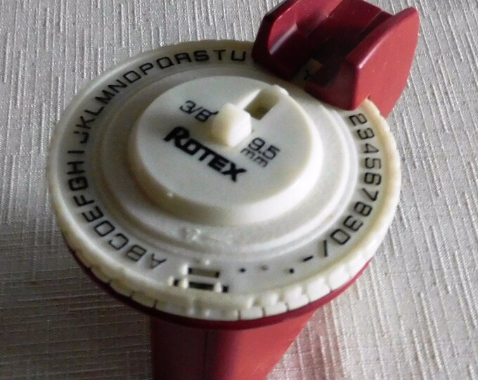 Rotex Vintage Label Maker Etsy