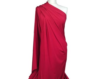 Red silk fabric | Etsy