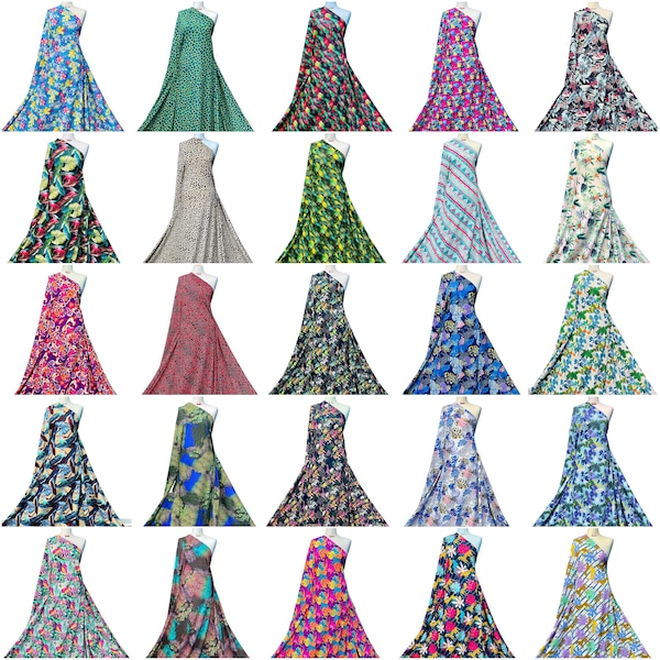 Printed Swimwear Fabric 4-Way Stretch Polyester Elastane Blend Swimwear Material