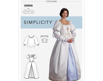 Simplicity Sewing Pattern S9090 Misses' Historical Costume