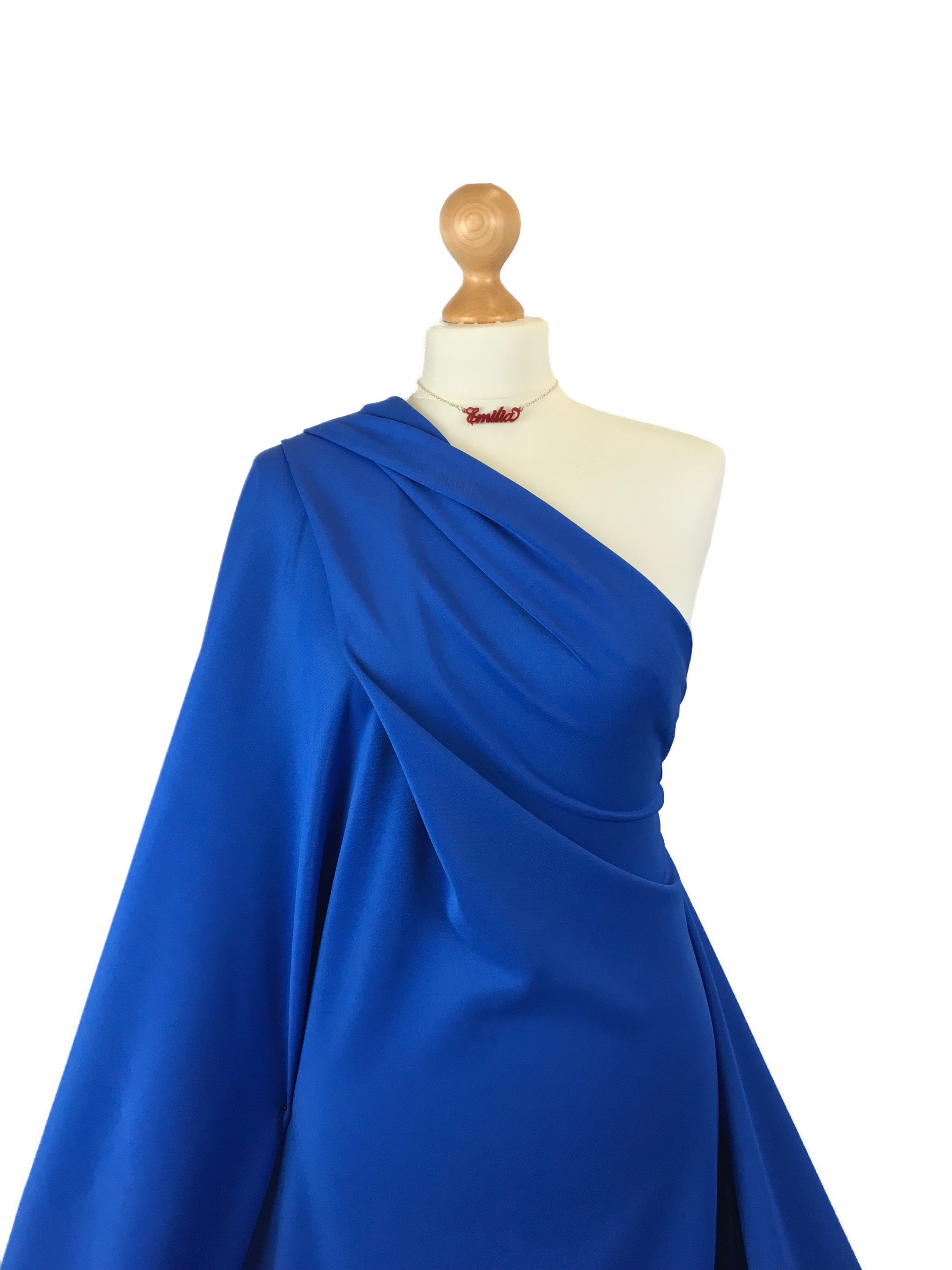 Premium Quality Royal Blue Scuba Crepe Stretch Jersey 4 | Etsy