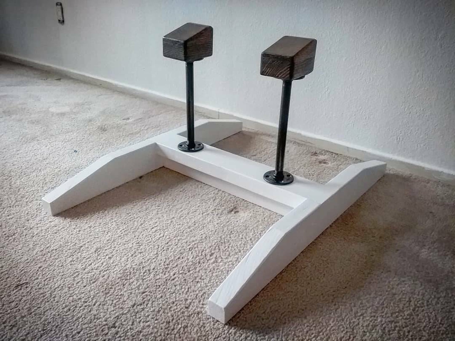 Rustic Handstand Canes With Handstand Blocks Sloped Blocks Etsy