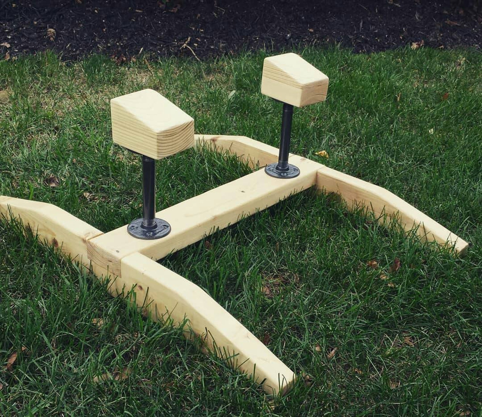 Rustic Handstand Canes With Handstand Blocks Sloped Blocks Etsy