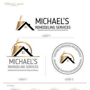 Remodeling logo, Home repair logo 587a