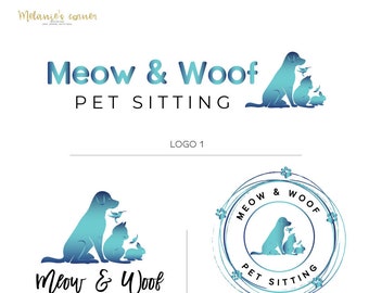 Pet Sitting Logo Etsy