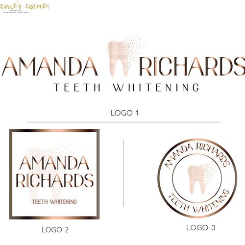 Teeth Whitening Logo Tooth Premade Logo Dentist Logo Dental Etsy