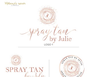 Spray Tan Logo, Mobile Tanning Logo, Logo design, Beauty Logo, Spray Logo, Small business logo, Branding package, Custom logo 256