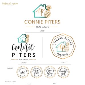 Real estate branding kit, Pineapple logo 332