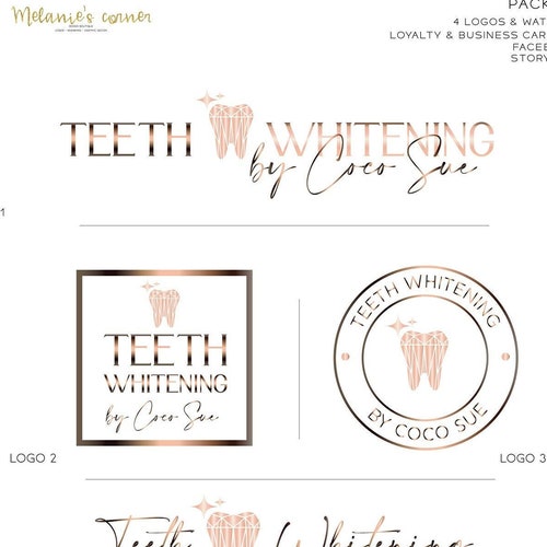 Tooth Gems Logo Teeth Whitening Logo 469 Etsy