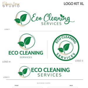 Reinigungslogo, Eco Cleanining Logo 454