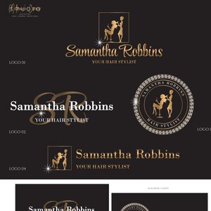 Hairstylist logo, Branding logo 203
