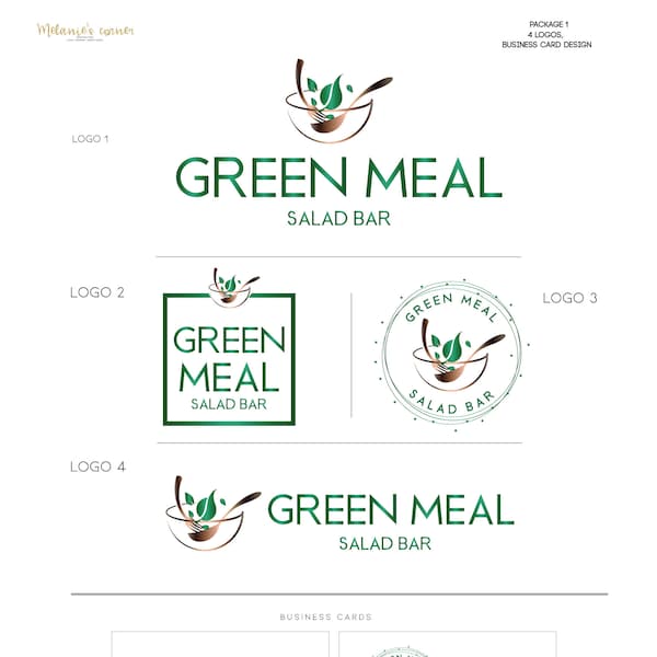 Food logo, Organic logo 536