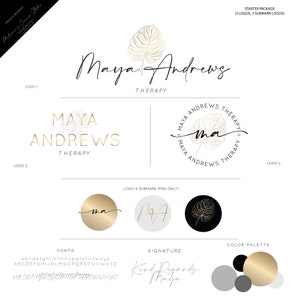 Logo design for therapists, full branding, 651