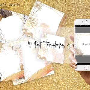 Instagram posts|Instagram posts set|Blank Instagram set|Social Media posts|Instagram posts pack|Instagram posts pack|G001