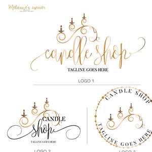 Candle logo design, Logo design 223b