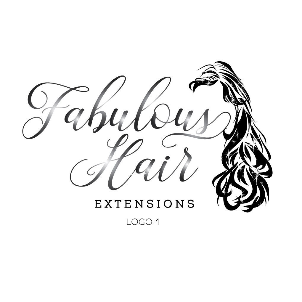 Logo Design Hair Extensions Logo Hair Salon Logo Beauty Etsy