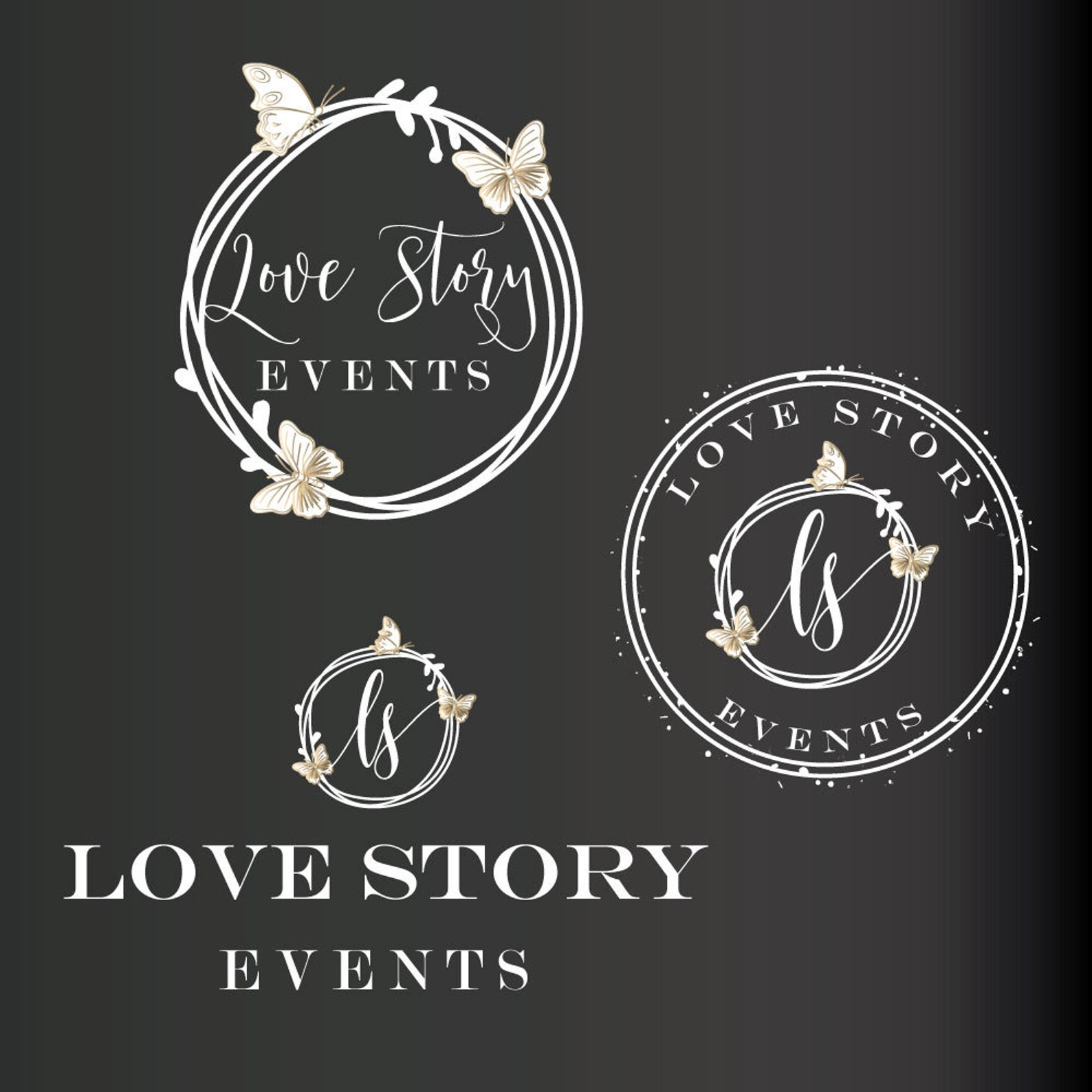 Event Planner Logo Gold Logo Party Logo Wedding Planner Logo | Etsy