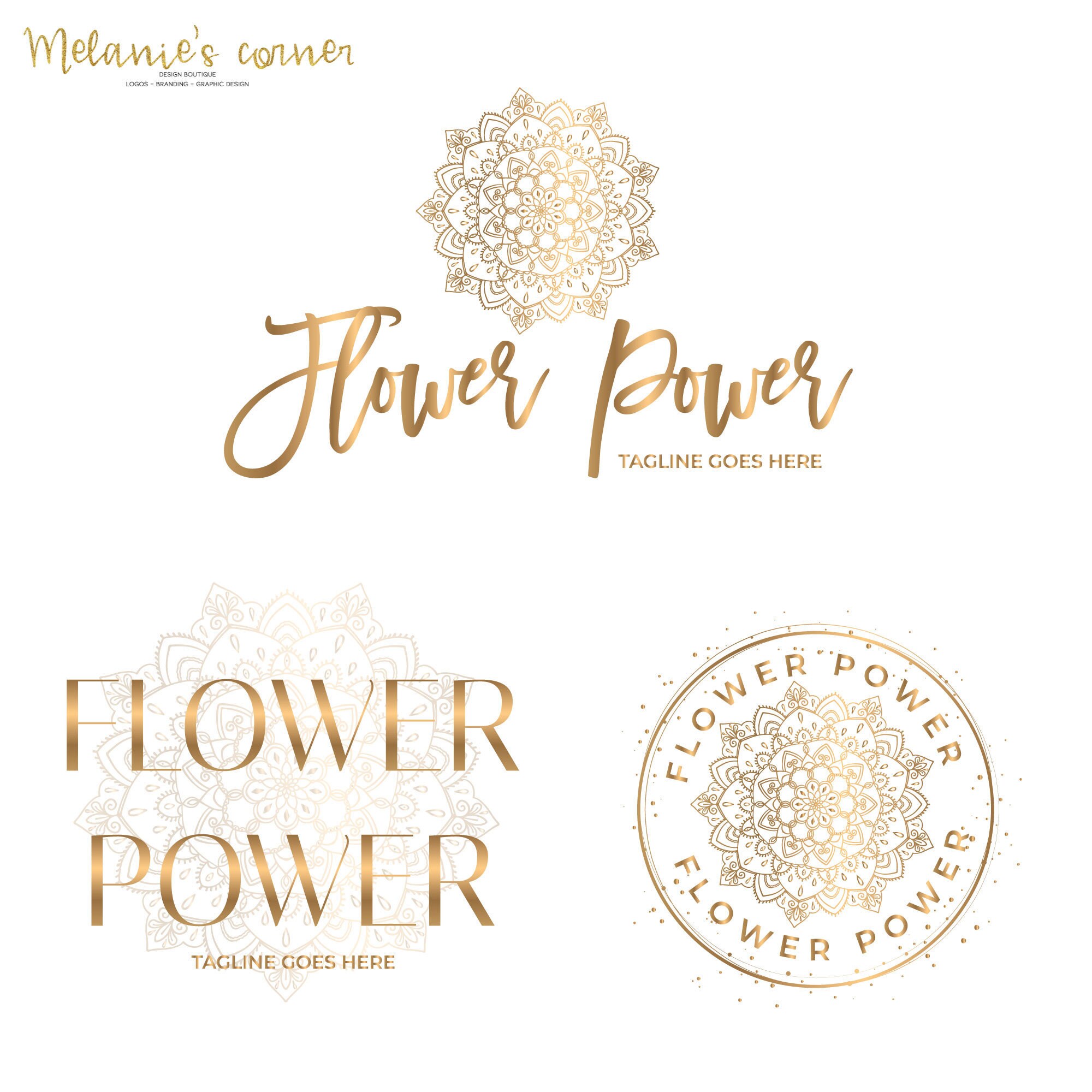 Mandala logo Logo design 405 | Etsy