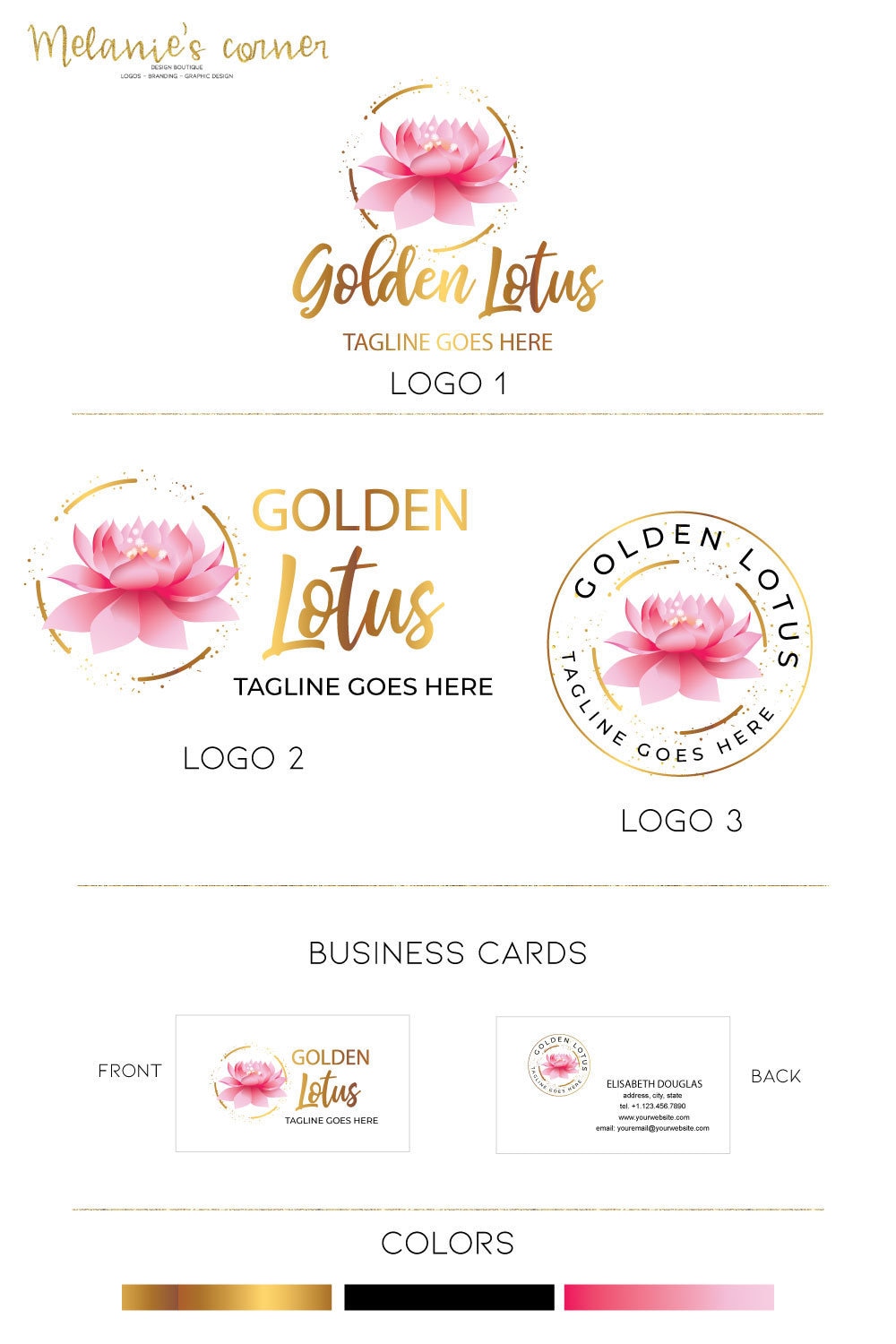 Logo Design Lotus Logo 192a Etsy