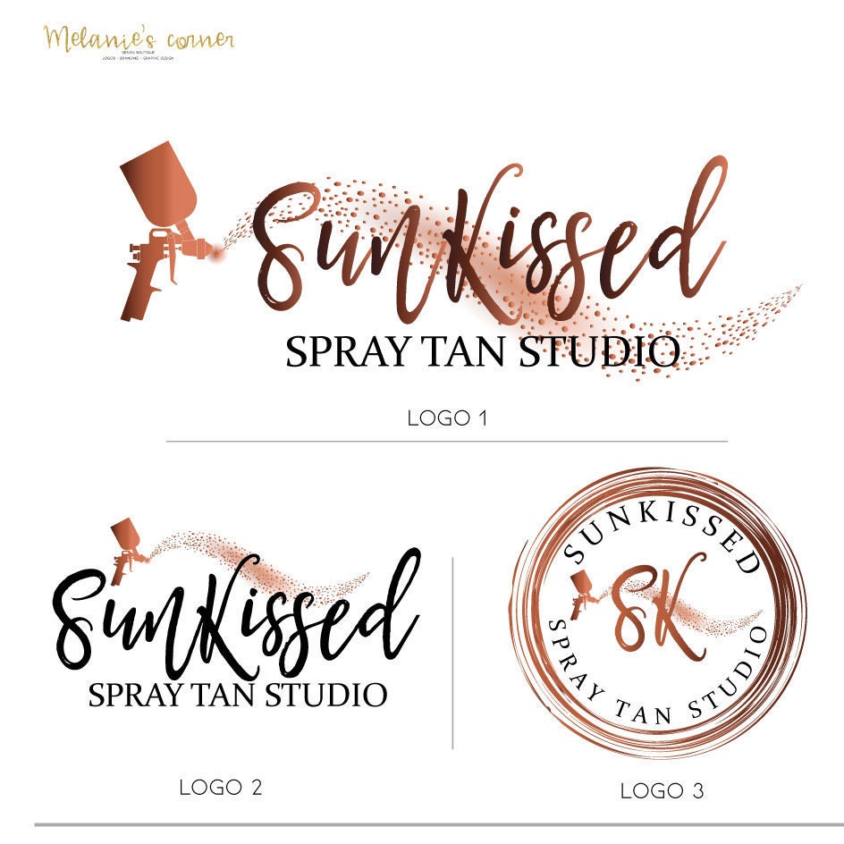 Logo Design Spray Tan Logo Mobile Tanning Logo Bronze Logo Etsy