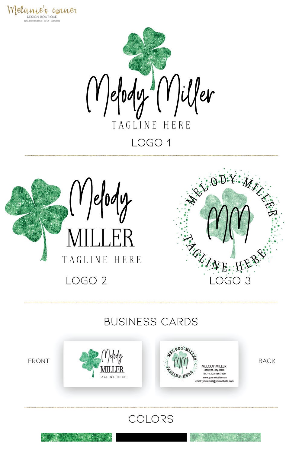 Event Planner Logo Clover Logo Design 206 - Etsy