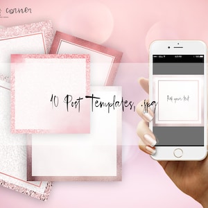 Instagram posts|Instagram posts set|Blank Instagram set|Social Media posts|Instagram posts pack|Instagram posts pack|RG001