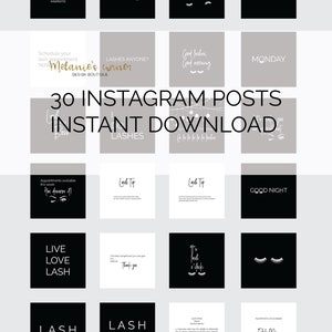 Instagram posts set|Instagram posts|Lash artist Instagram set|Social Media posts|Instagram posts pack|Lash artist Instagram posts pack|Ig002
