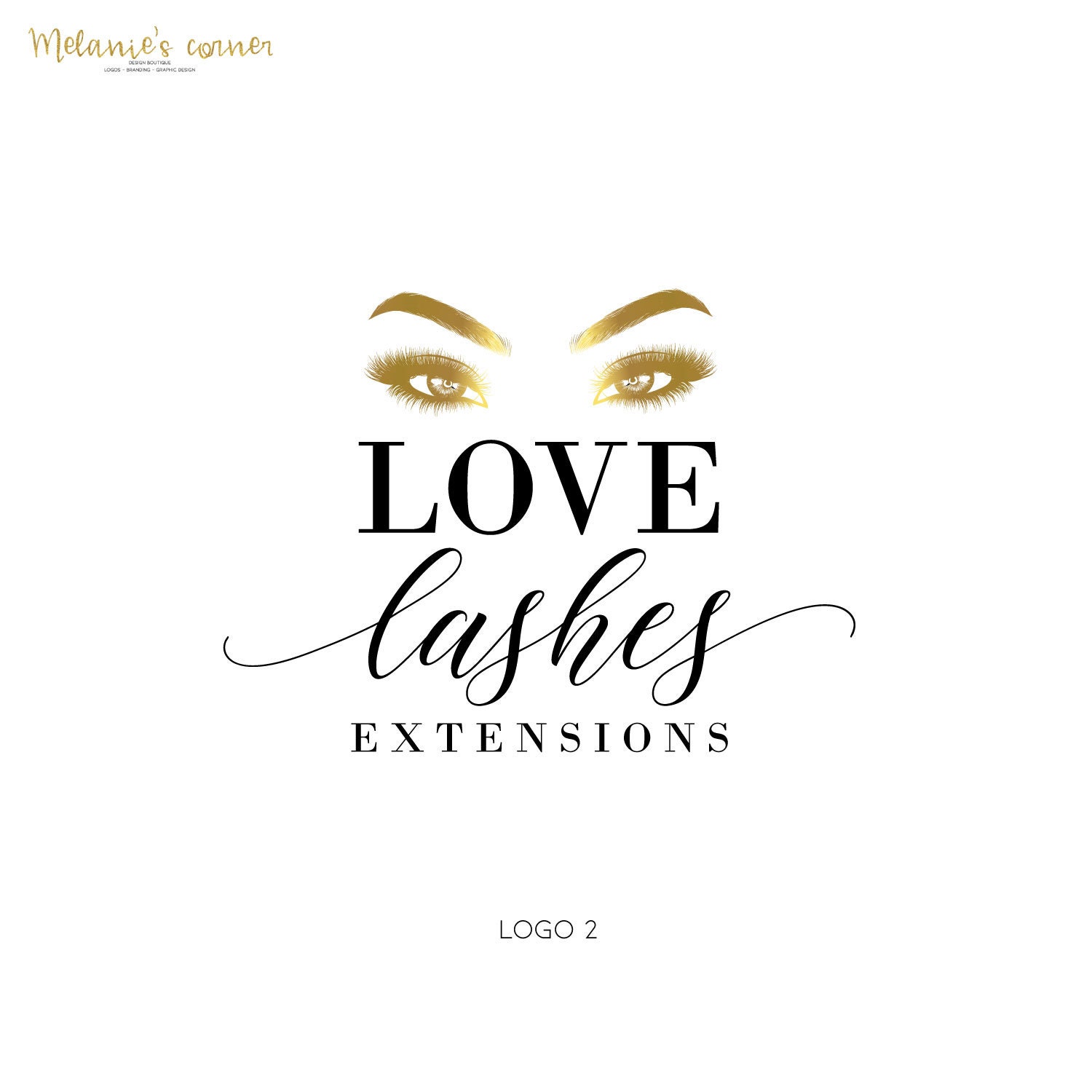 Lash Logo Design Lash Extensions Logo Makeup Artist Logo Etsy