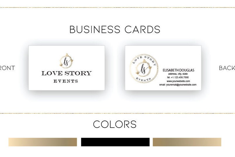 Event Planner Logo Gold Logo Party Logo Wedding Planner Logo | Etsy