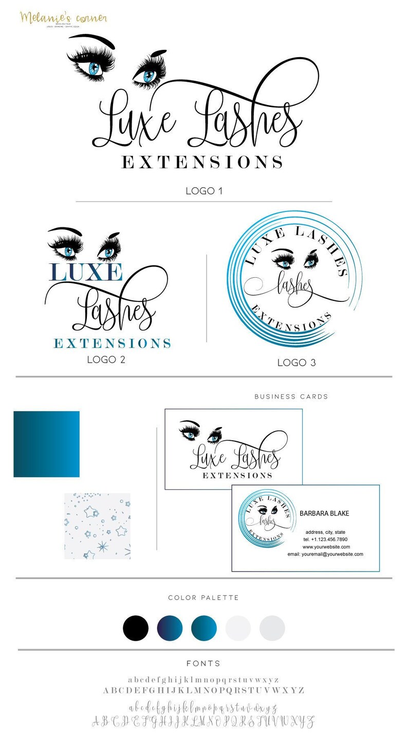 Eyelashes Logo Design Lash Artist Logo Makeup Artist Logo Etsy