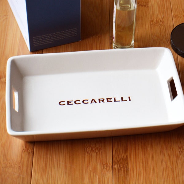 Bandeja de cerámica personalizada para llaves de entrada