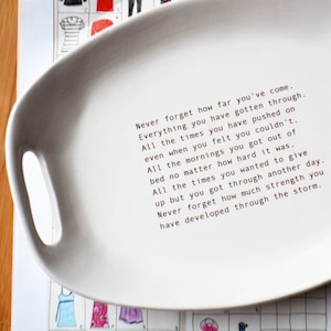 Cancer Survivor Catchall Tray - Friendship Gift - Chemo Therapy Gift - Encouragement Gift - Gift Wrapped