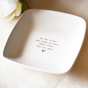 Uplifting Sympathy or Grief Gift - Friendship or Family Sympathy Dish - Grieving Gift - Gift Bag Included