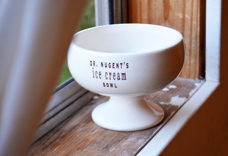 Personalized Ice Cream Dish or Dessert Bowl Ice Cream Lover Etsy