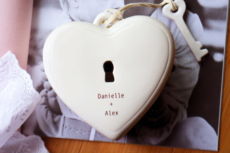 Ceramic Lock and Key Keepsake Box I Love You More Gifts Etsy