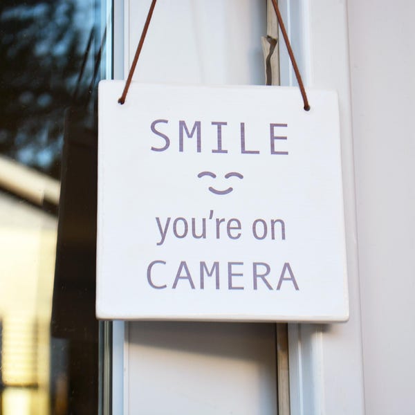 You Are Being Recorded Sign - Etsy