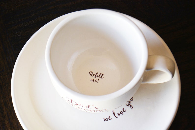 Personalized Espresso Cup and Saucer Ceramic Espresso Cup Etsy Australia