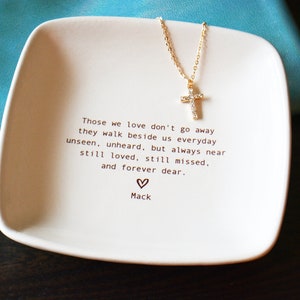Sympathy or Grief Gift Friendship Family or Pet Sympathy Sympathy Dish Memory Dish Those We Love Don't Go Away Gift Bag Included image 2