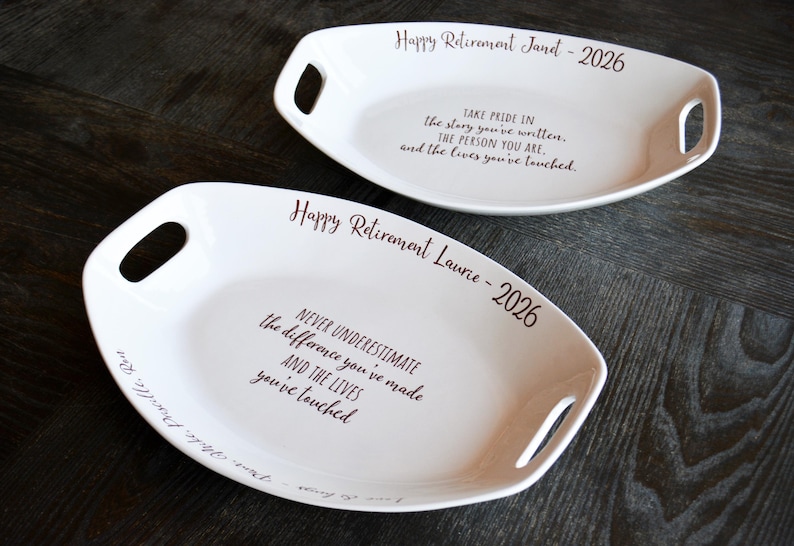 Large Personalized Platter with Handles and Custom Message - Unique Serving Tray Family Kitchen Gift image 7