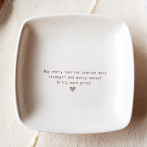 Uplifting Sympathy or Grief Gift - Friendship Family or Pet Sympathy - Sympathy Dish - Grieving Gift - Gift Bag Included