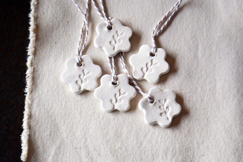 Heart Star Moon or Flower Gift Tags Ceramic Gift Tag Packs Etsy