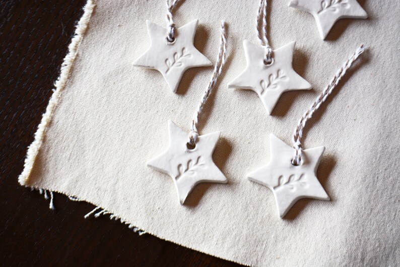 Heart Star Moon or Flower Gift Tags Ceramic Gift Tag Packs Etsy