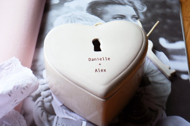 Ceramic Lock and Key Keepsake Box I Love You More Gifts Etsy