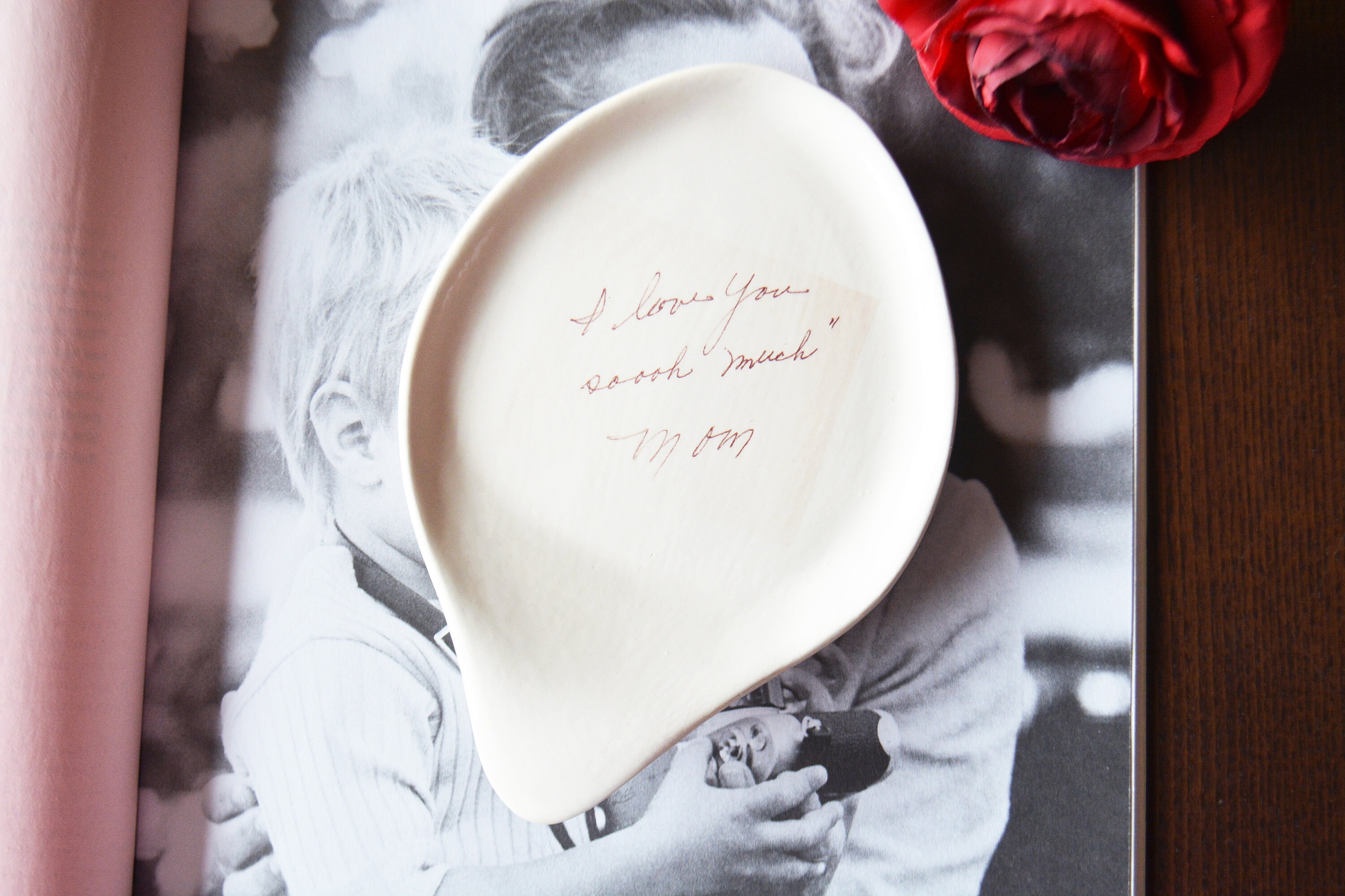 Custom Spoon Rest Ceramic Spoon Rest with Handwritten Recipe Etsy