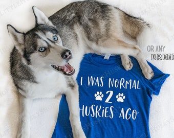 husky dog shirts