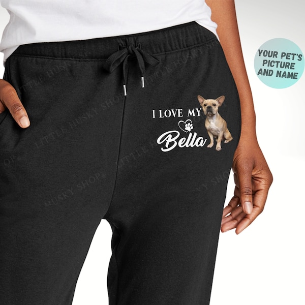 Personalized Sweatpants With Dog Picture Etsy