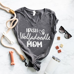 Irish Wolfadoodle Mom Shirt - Wolfhound Poodle Shirt - Wolfhound Mom - Poodle Mix - Wolfadoodle Dog Mama - Owner of Doodle Mix -Or ANY breed