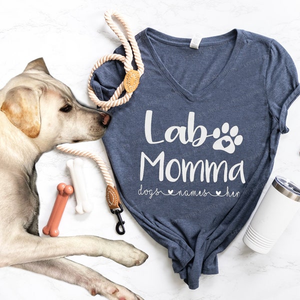 Lab Momma Shirt - Lab Mama T Shirt (or any breed) Cute Dog Mom Lab T Shirt - Dog Mama Dog Shirt  Labrador Mom - Labrador Mama - Lab Mom Gift