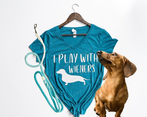 Juego con salchichas Camiseta o camiseta divertida de perro salchicha Perro salchicha Amo a mi perro