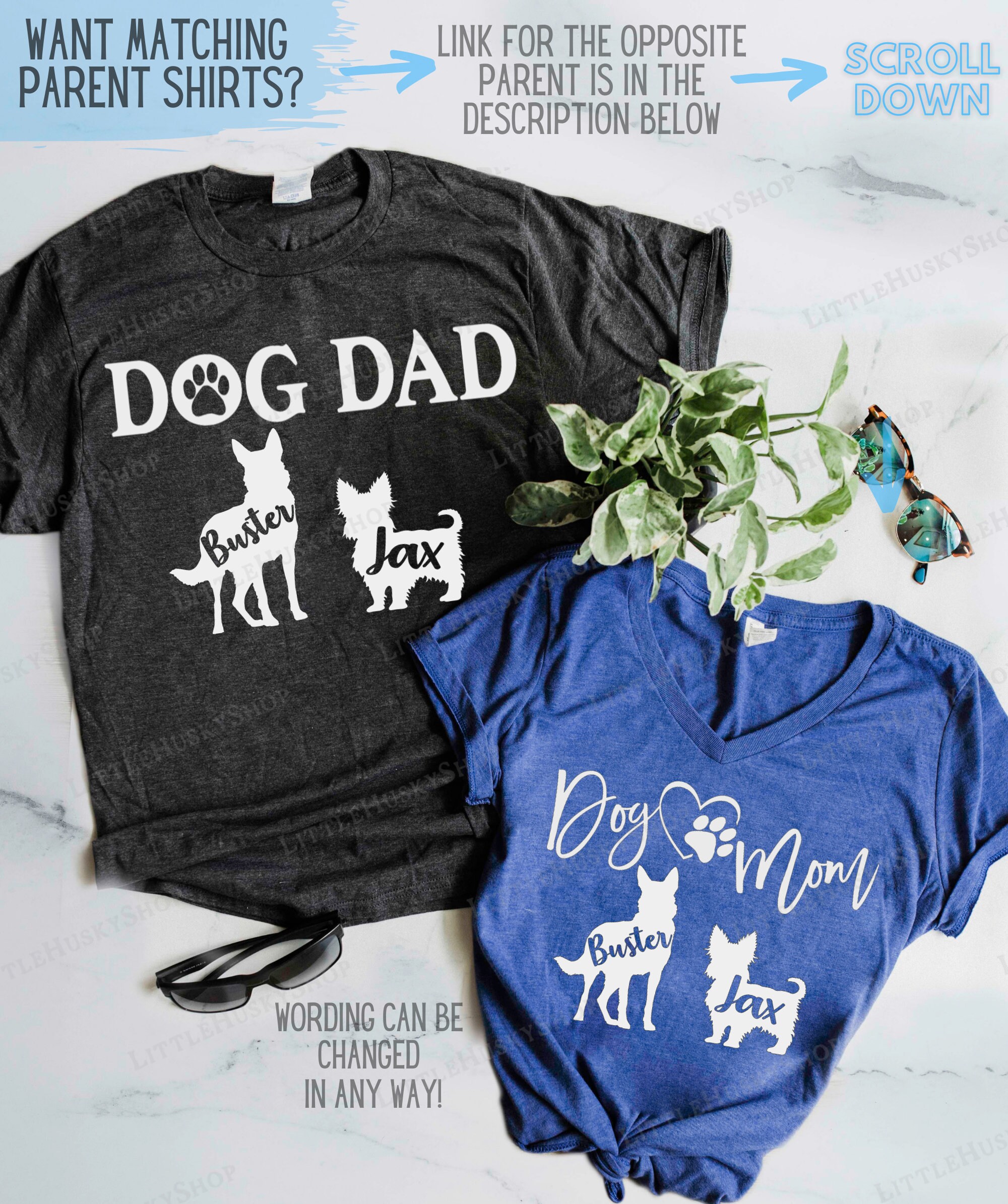 Personalized Dog Mom Shirt with Your Pets Names and Breeds Etsy